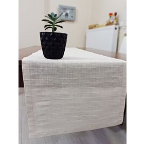 Zeren Home 40x150 cm Ekru %100 Pamuklu Runner