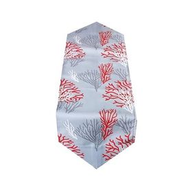Zeren Home Dijital Mercan Desen Baskılı Üçgen 40x150 cm Runner