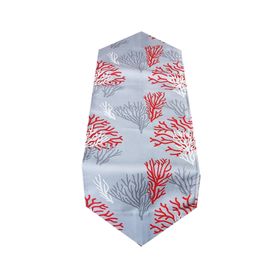Zeren Home Dijital Mercan Desen Baskılı Üçgen 40x150 cm Runner