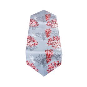 Zeren Home Dijital Mercan Desen Baskılı Üçgen 40x150 cm Runner
