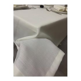 Zeren Home Keten Görünümlü Dertsiz Krem 25 Parça 150x200 cm Masa Örtüsü