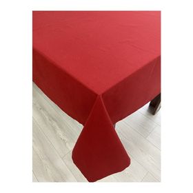 Zeren Home Kırmızı Sıvıya Dayanıklı Dertsiz Masa Örtüsü