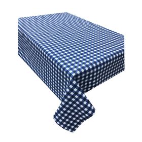 Zeren Home Lacivert Beyaz Kareli Dertsiz 130x160 cm Masa Örtü