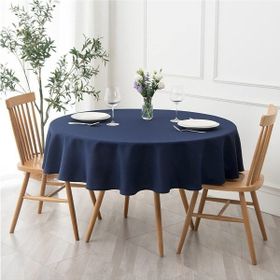 Zeren Home Lacivert Sıvıya Dayanıklı Dertsiz Masa Örtüsü
