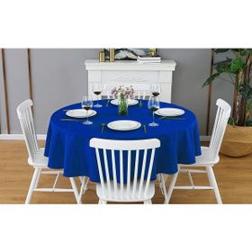 Zeren Home Mavi Sıvıya Dayanıklı Dertsiz Masa Örtüsü