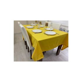 Zeren Home Sarı Sıvıya Dayanıklı Dertsiz Masa Örtüsü