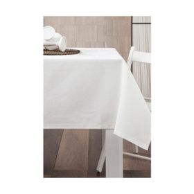 Zeren Home Sıvı Geçirmez Dertsiz Beyaz 170x400 cm Masa Örtüsü