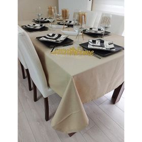 Zeren Home Sıvı Geçirmez Dertsiz Cappuccino 130x160 cm Masa Örtüsü
