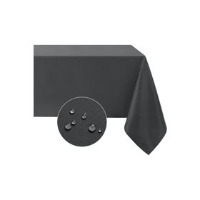 Zeren Home Sıvı Geçirmez Dertsiz Keten Antrasit 160x300 cm Masa Örtüsü