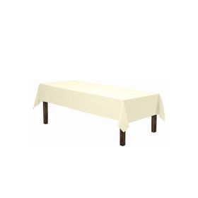 Zeren Home Sıvı Geçirmez Dertsiz Keten Krem 140x220 cm Masa Örtüsü