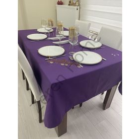 Zeren Home Sıvı Geçirmez Dertsiz Mor 100x140 cm Masa Örtüsü