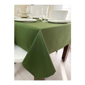 Zeren Home Sıvı Geçirmez Dertsiz Yeşil Masa Örtüsü