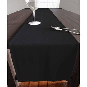 Zeren Home Siyah Renk Dertsiz Dikdörtgen 40x150 cm Runner