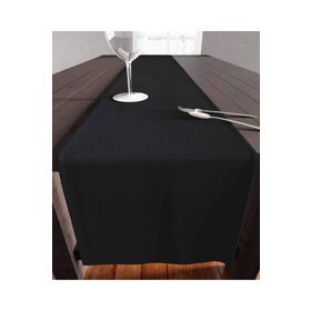 Zeren Home Siyah Renk Dertsiz Dikdörtgen 40x150 cm Runner