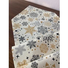 Zeren Home Yılbaşı Yıldızları Desenli Üçgen 40x160 cm Runner
