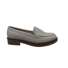 Zerhan 2404 Krem Kadın Loafer Ayakkabı