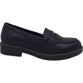 Zerhan 2404 Siyah Kadın Loafer Ayakkabı