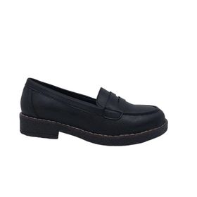Zerhan 2404 Siyah Kadın Loafer Ayakkabı