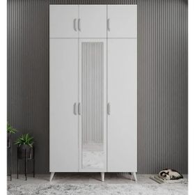 Zerka Concept Açelya Beyaz 105 cm M5 Portmanto