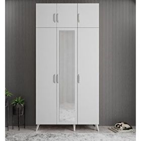 Zerka Concept Açelya Beyaz 135 cm M5 Portmanto