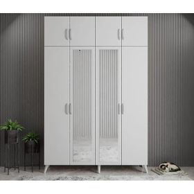 Zerka Concept Açelya Beyaz 160 cm M8 Portmanto