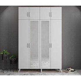 Zerka Concept Açelya Beyaz 160 cm M8 Portmanto