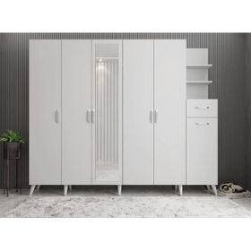 Zerka Concept Açelya Beyaz 270 cm M7 Portmanto
