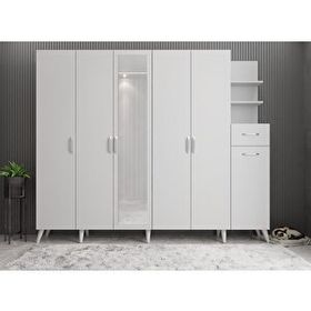 Zerka Concept Açelya Beyaz 270 cm M7 Portmanto