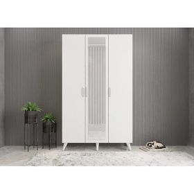 Zerka Concept Açelya Beyaz M4 105 cm Portmanto
