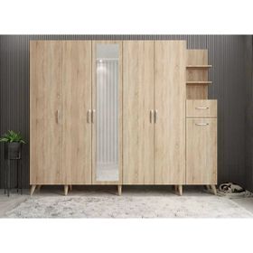Zerka Concept Açelya Meşe 240 cm M7 Portmanto
