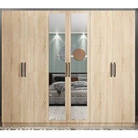 Zerka Concept Alessi 6 Kapaklı Meşe Dolap Gardırop