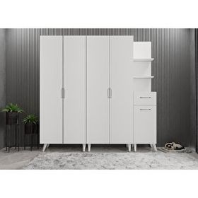 Zerka Concept Begonya Beyaz 175 cm Portmanto