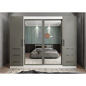 Zerka Concept Bella Sürgü Kapaklı Bf Dolap Gardırop