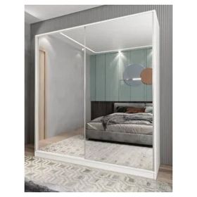 Zerka Concept Bodrum Sürgü Kapaklı Beyaz 160 cm Gardrop