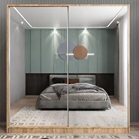 Zerka Concept Bodrum Sürgü Kapaklı Çam 180 cm Gardrop