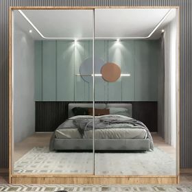 Zerka Concept Bodrum Sürgü Kapaklı Çam Dolap Gardırop