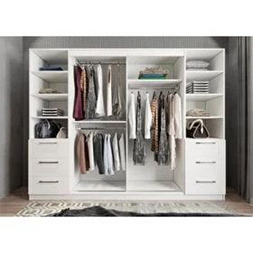 Zerka Concept Bodrum Sürgü Kapaklı Füme 180 cm Gardrop