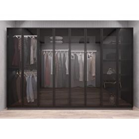 Zerka Concept Dante Reflekte Cam 8 Kapaklı Füme 320 cm Gardrop