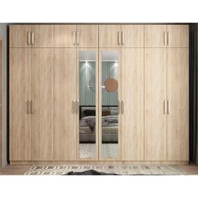 Zerka Concept Hugo 8 Kapaklı Meşe Dolap Gardırop