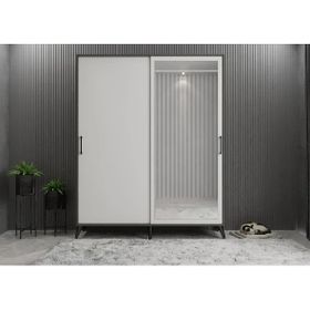Zerka Concept İmaj Sürgülü Füme Beyaz 120 cm Portmanto
