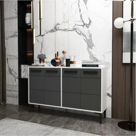 Zerka Concept Marden Konsol Beyaz Gövde Antrasit Kapak Tv Ünitesi