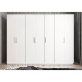 Zerka Concept Melisa 7 Kapaklı Beyaz Gardırop