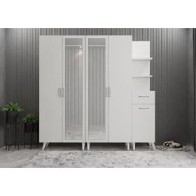 Zerka Concept Melodi Beyaz 200 cm Portmanto