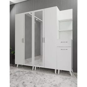 Zerka Concept Melodi Beyaz 225 cm Portmanto