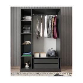 Zerka Concept Moma 3 Kapaklı Gizli Çekmeceli Fb Gardırop Dolap