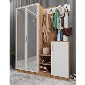 Zerka Concept Moon Çam Beyaz 160 cm Portmanto