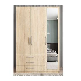 Zerka Concept Parma 3 Kapaklı Meşe Gardırop Dolap