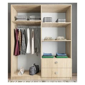Zerka Concept Point 4 Kapaklı Meşe Gardırop Dolap