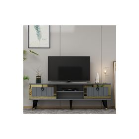 Zerka Concept Sandro Antrasit-Altın Tv Ünitesi