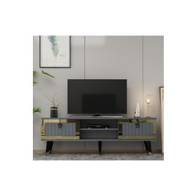 Zerka Concept Sandro Antrasit-Altın Tv Ünitesi